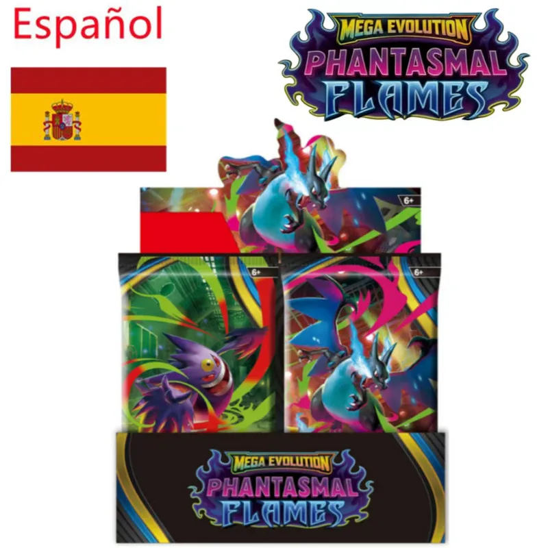 360 Piezas Pokémon TCG: Scarlet & Violet PHANTASMAL FLAMES Etsncelles Evoving Skies 151 Flames Booster Box, Cartas Pokémon, Juguete