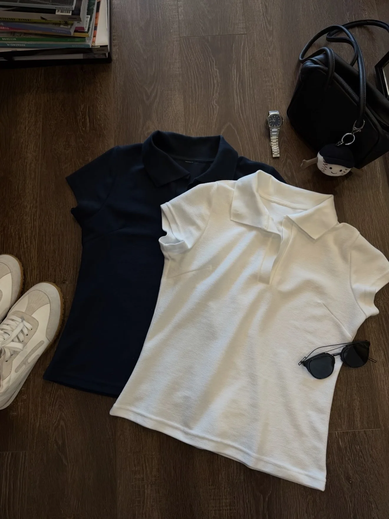 

Simple Neck Sporty Short Sleeve Women's Top Versatile Slimming Shoulder Fit Breathable Comfortable Chinese Brand T-Shirt