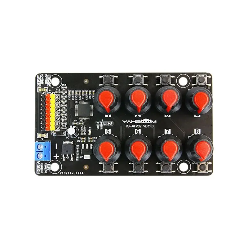 

A28Q-Servo Controller Module Robot Test Board Driver Knob 8-Way Pwm Development Industrial Control Debugging Board