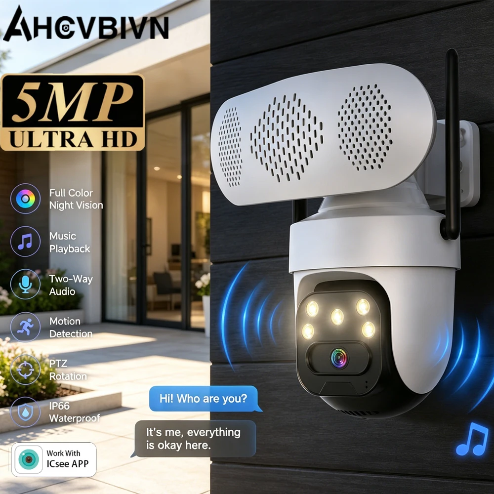 clearance-5mp-bluetooth-speaker-cam-ptz-rotate-full-color-night-vision-motion-detection-two-way-audio-indoor-security-cam