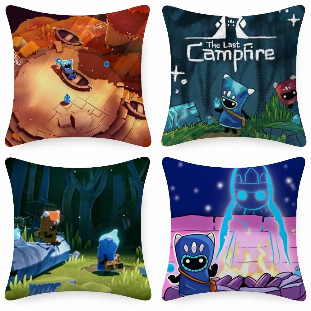 Series TV Drama T-The Last Campfire Cushion Cover Short Plush  throw pillow Anti-Mite Sofa Bedroom Den Car Dorm Decor Gifts