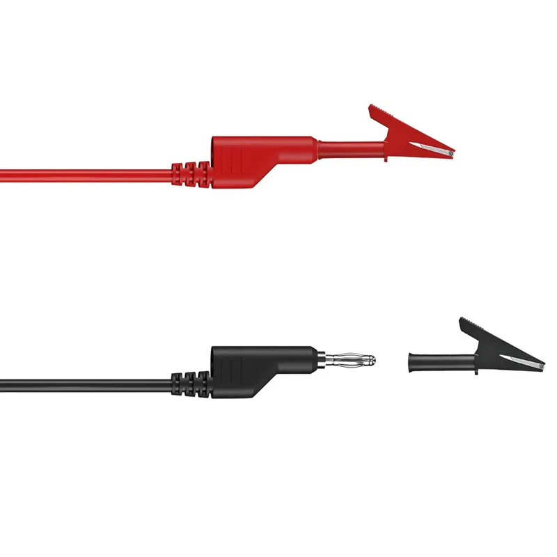 4mm banana plug test line, high voltage and high current stackable power cord, crocodile clip connection wire