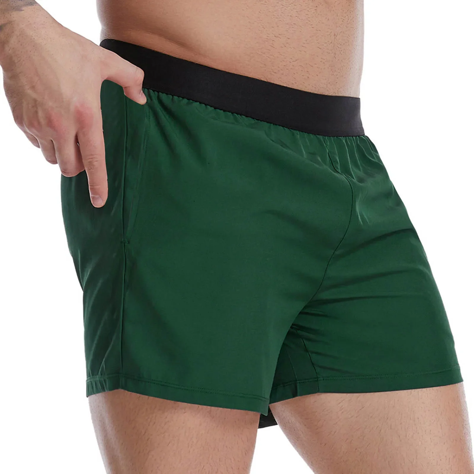 2023 Summer New Gym Jogging Exercise Shorts Men\'s Sports Fitness Quick-drying Multiple Pockets Running Shorts Beach Trunks