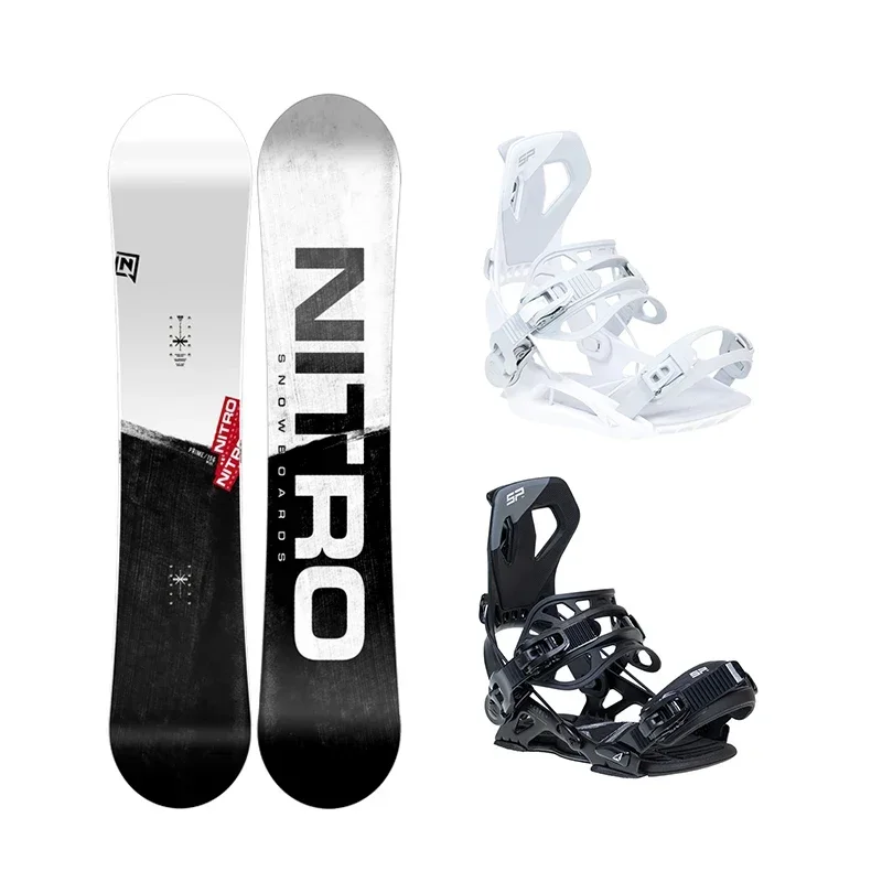 Wholesale high quality adjustable black snowboard aluminum skis and bindings mens bindings snowboard bindings