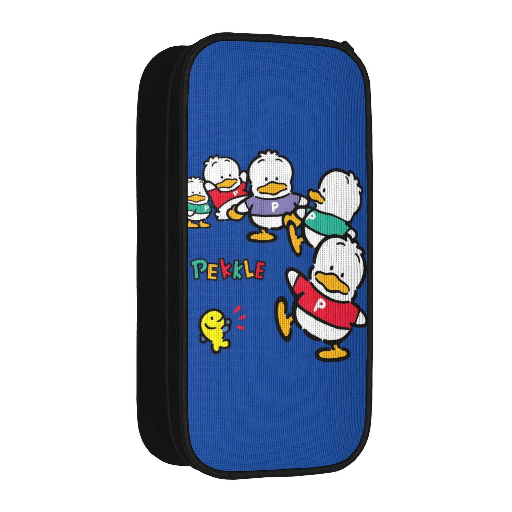 Estuches para lápices Pekkles Duck, nuevos estuches para lápices con dibujos animados, estuches para lápices con cremallera para estudiantes, gran capacidad de almacenamiento