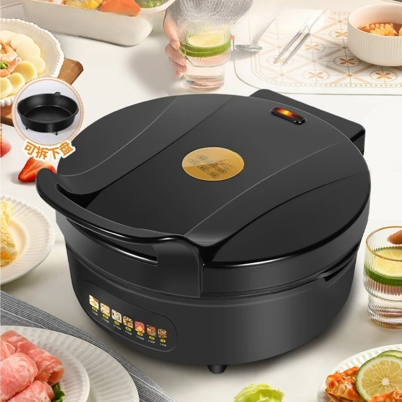 

Household deepened enlarged removable and washable electric cake stall pancake pot