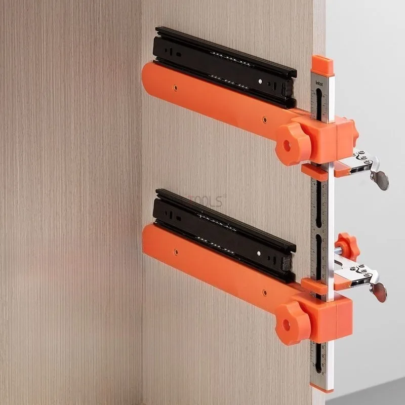 Drawer Rail Assistant Wardrobe Cabinet Quick Fixing Positioning Punching Installation Tool Adjustable Splicing DIY Artifacts