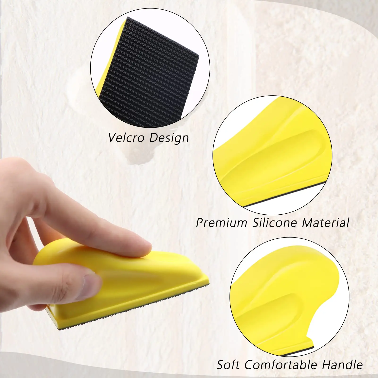 3.5 × 1 Inch Micro Sander Kit 131 Pcs Assorted 60 to 10000 Grit for Small Projects Hook and Loop Sandpaper for DIY Crafts Wood