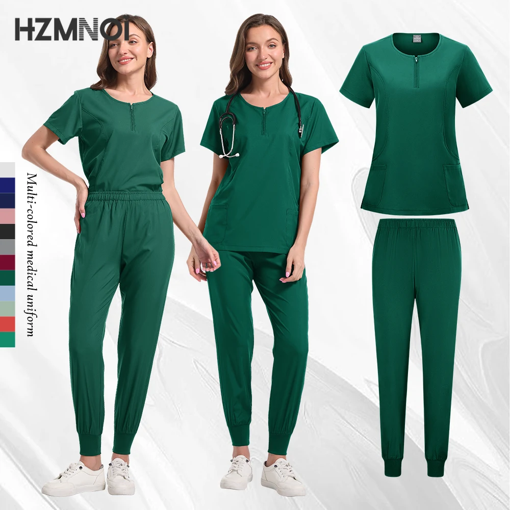 الزي الجراحي امرأة فرك مجموعة الطبية ممرضة صالون تجميل عمال الدعك السريرية أعلى + بانت سبا طبيب التمريض تونك البدلة