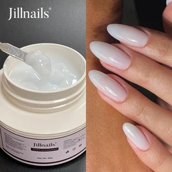 Jillnails-Gel UV pour Extension d'Ongles, Crème Dure, Blanc Laiteux, 50g, 50ml