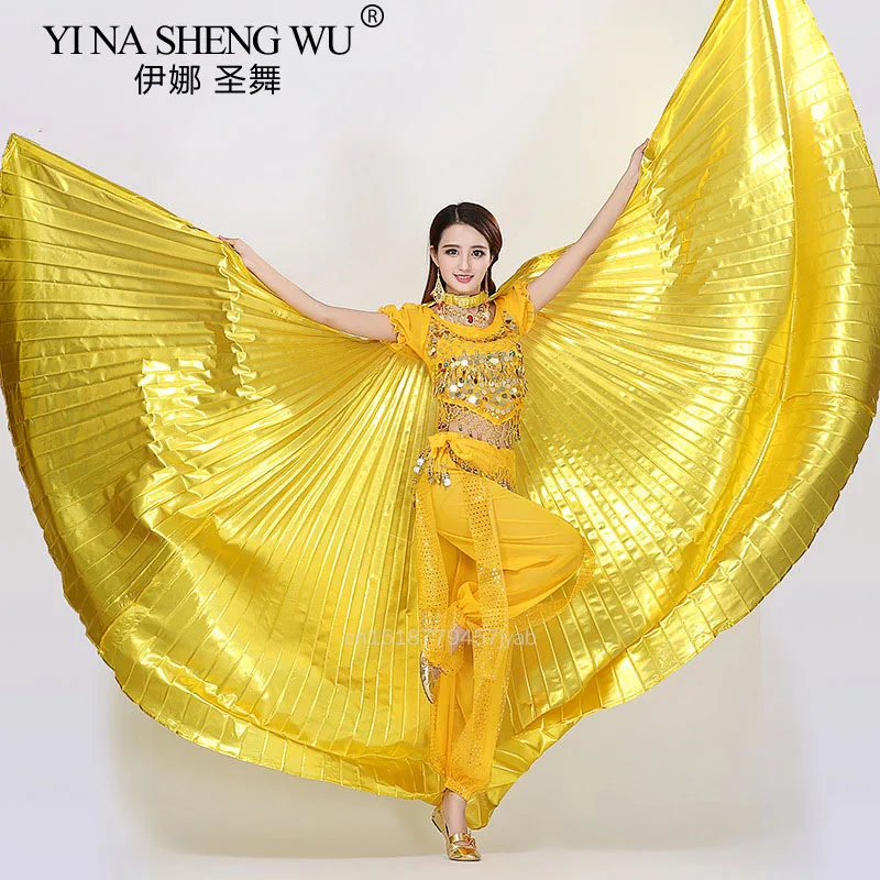 Egyptische Buikdans ISIS Vleugels Carnaval Prestaties Accessoires Professionele Stage Performance Prop Voor Volwassenen Met 1 Paar Stok