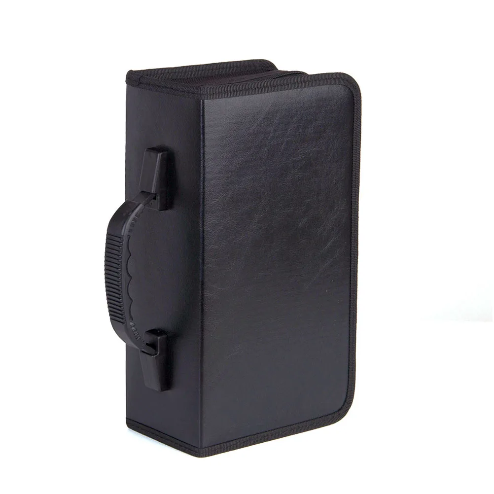 

128pcs Storage Bag Capacity CD Case Premium Material Protective Comfortable Handle Portable DVD Cd Storage Case Rack CD Holder