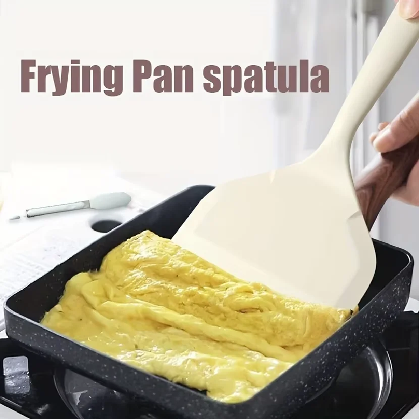 Picture 7: 1Pieces,Silicone Spatula,Tamagoyaki Spatula, Heat-resistant Egg Spatula, Non-Stick Cooking Spatula, Silicone Kitchen Turner, Ver