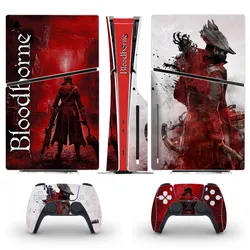 Game Bloodborne PS5 Slim Disc Skin Sticker Decal Cover for Console Controller PS5 Slim Disk Skin Sticker Vinyl