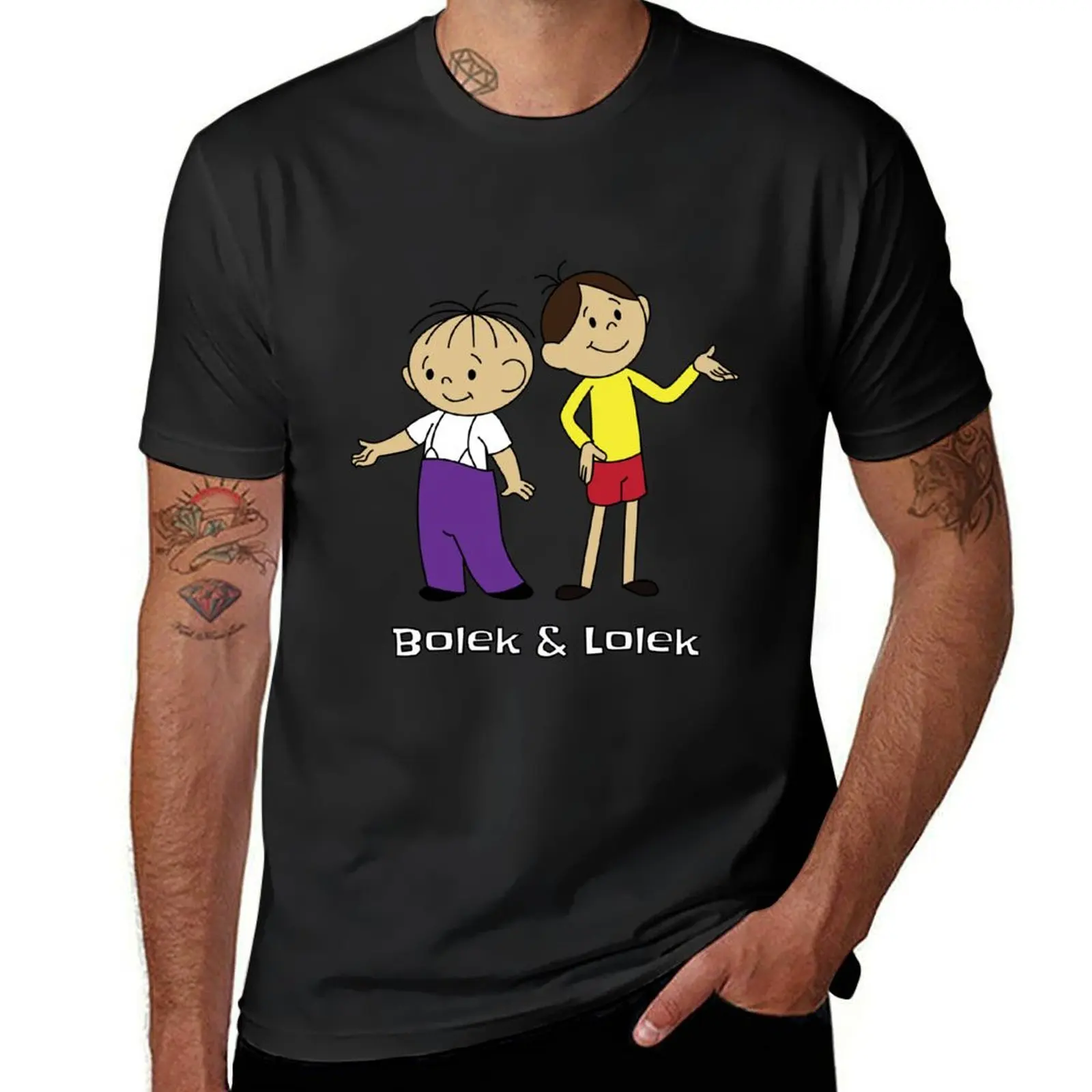 Bolek and Lolek cartoons T-Shirt plus sizes graphics quick-drying heavyweights Men's clothing
