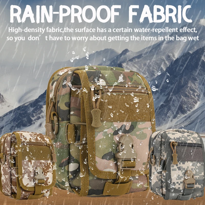 

Men's Tactical Outdoor Sports Shoulder Bag Multi-Functional Korean Version Trendy Men's Bag for Camping Hiking Traveling