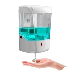 Dispensador de jabón desinfectante automático, montaje en pared, 700ML, nuevo Sensor sin contacto, dispensador automático de Gel líquido de manos