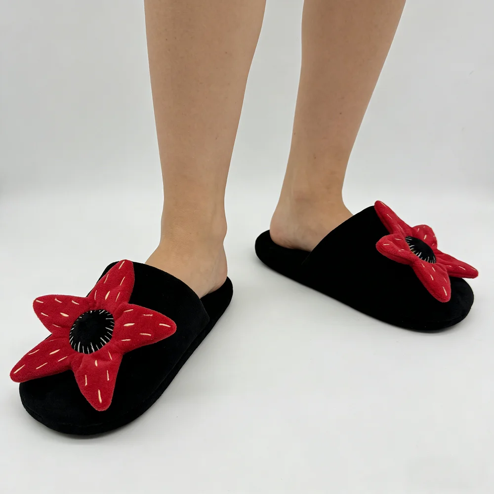 جديد غريب شيء نعال قماش الكرتون الرعب زهرة حمراء محشوة أحذية النساء الرجال داخلي شبشب منزل المشجعين هدايا عيد الميلاد #3