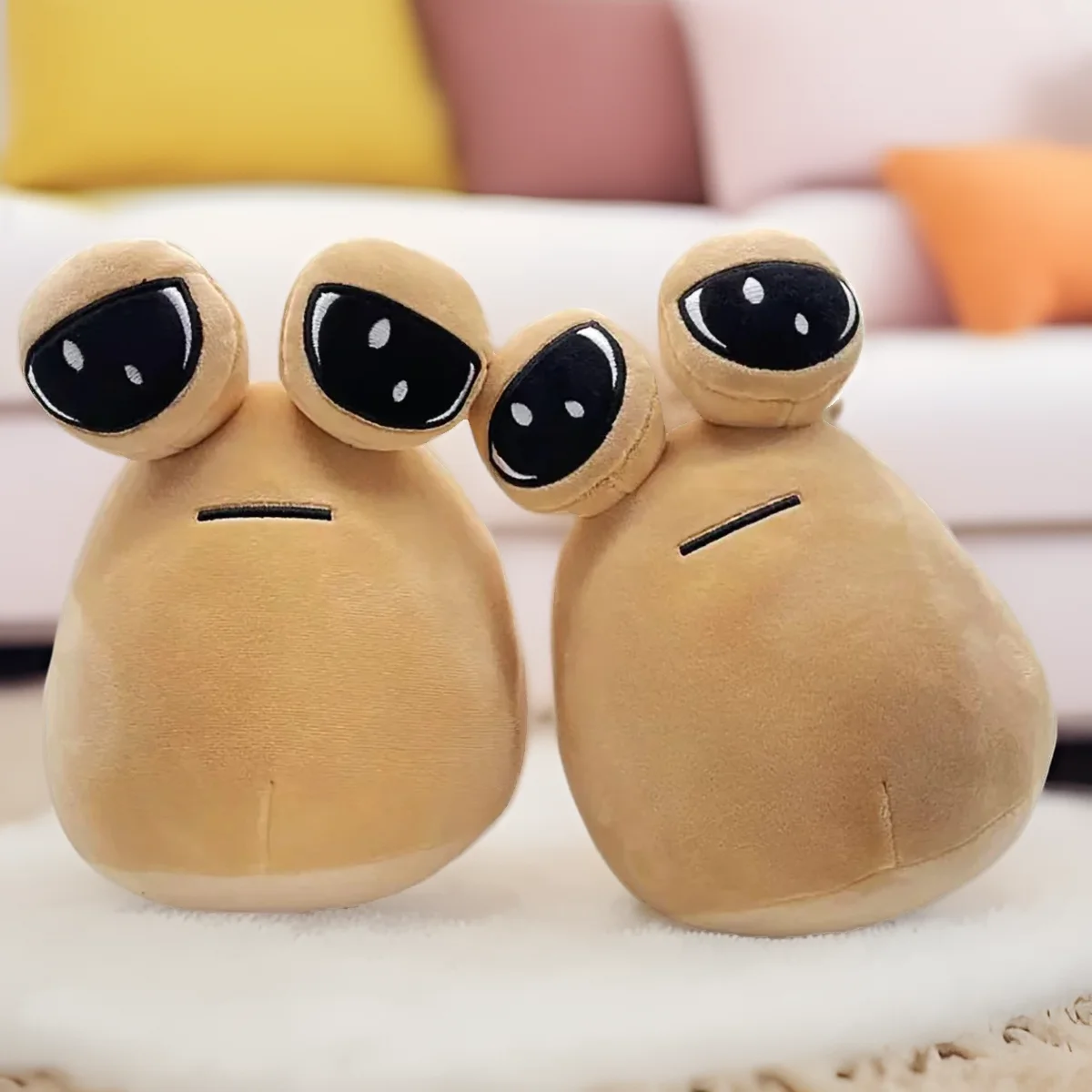 

Cute Alien Pou Plush Dolls Kawaii Alien Stuffed Game Toy Birthday Gifts for Kids Pou Plush Stuffed Pou Animal Toys