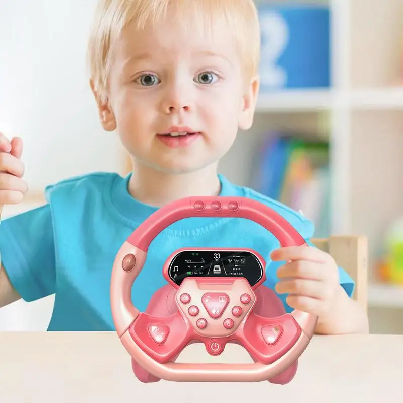 Lenkrad Spielzeug Kinder elektrisches Lenkrad Spielzeug multifunktion ales Auto Fahr spielzeug mit Musik und Licht Kinder Lernspiel zeug