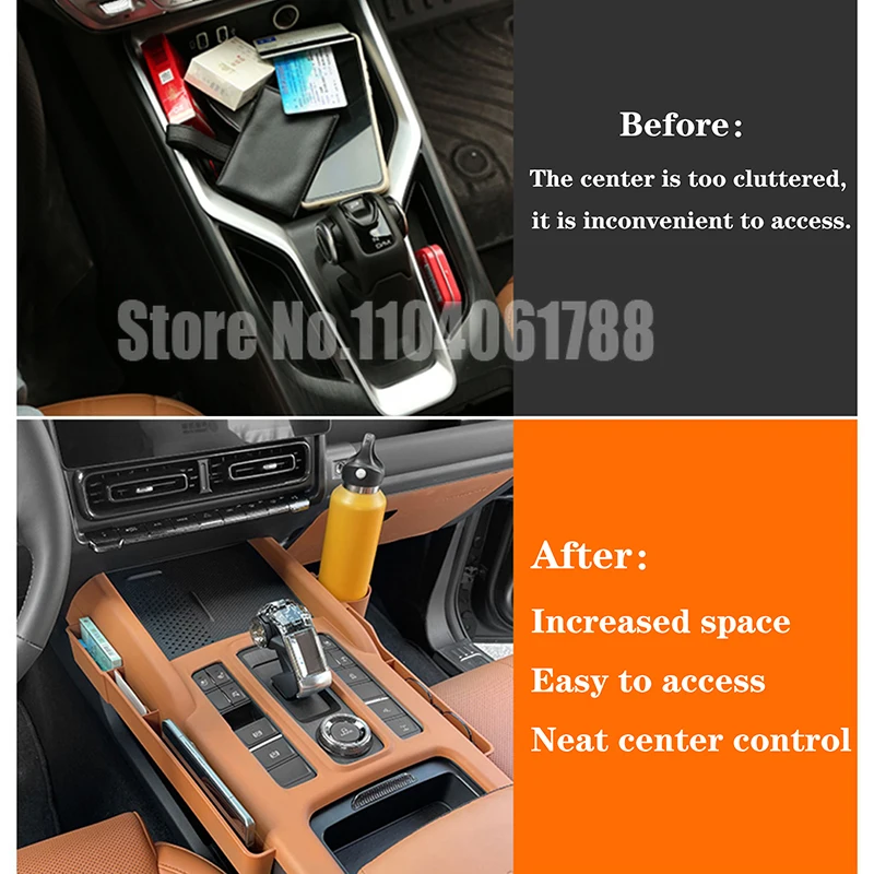 Silicone Center Console Storage For Great Wall Haval H9 2024 2025 Sleeve Gear Cover Interior Upgrade