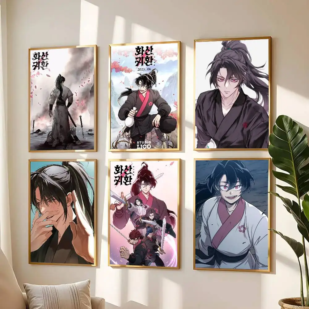 1 Stück Anime R-Return Of The Blossoming Blade Poster Aufkleber Druck Wasserdichter Wandkunstdruck für Wohnzimmer Schlafzimmer Heimdekoration