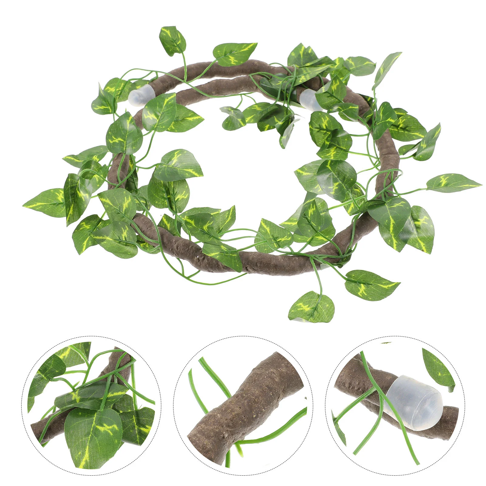 

1 set 1 Set Simulation Rattan Reptile Vine Flexible Bend Branch For Terrarium Jungle Decor Artificial Plants Pet Cage Landscape