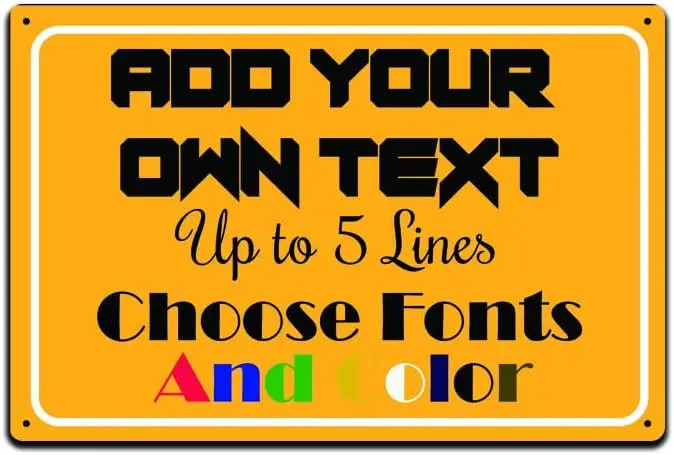 Custom Signs Delivery Mail Packages Metal Sign Customized Personalized Signs for Outdoors or Indoor, for Home Office Busine sign