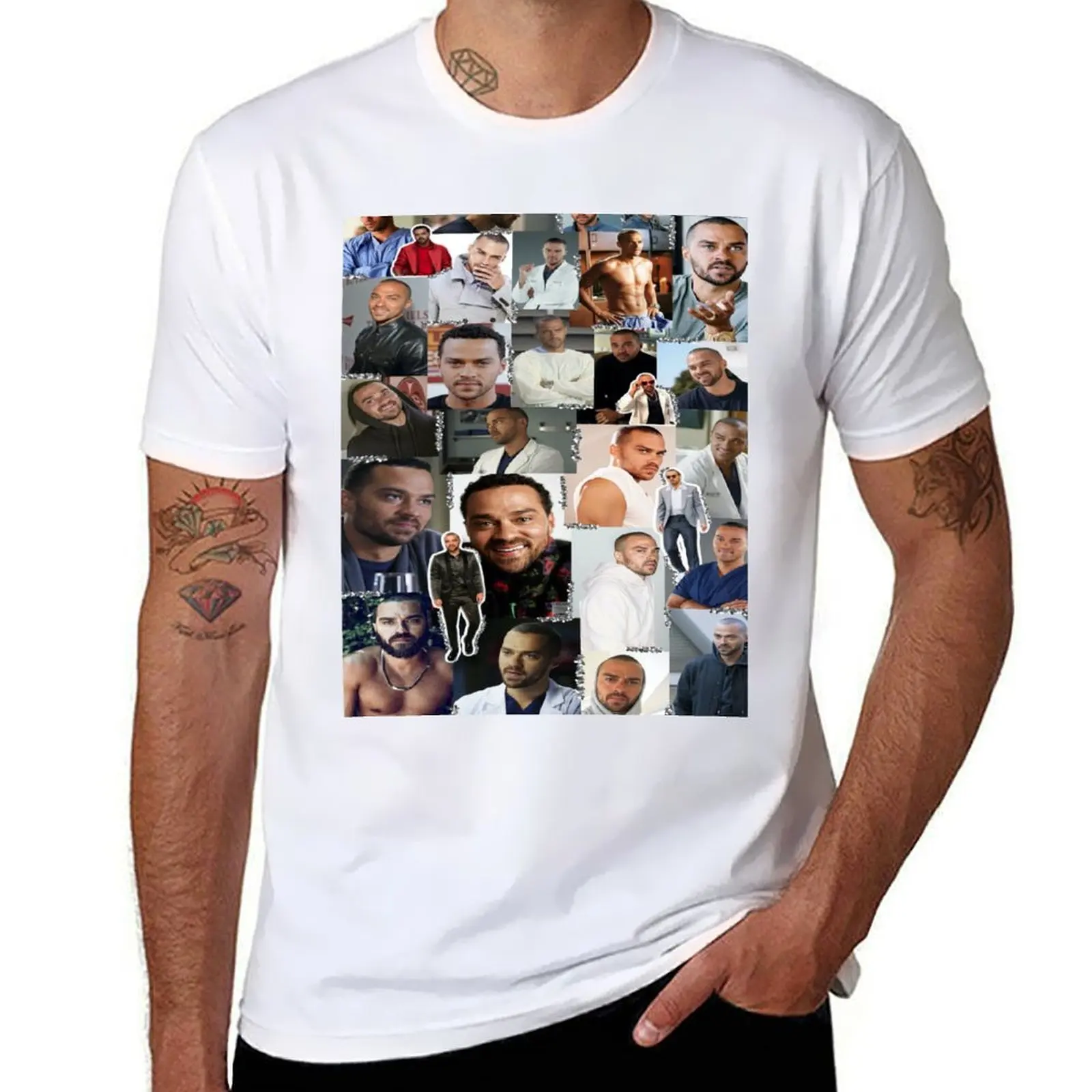 

Jackson Avery Collage T-Shirt t shirts designer t shirts for man pack white T-Shirt