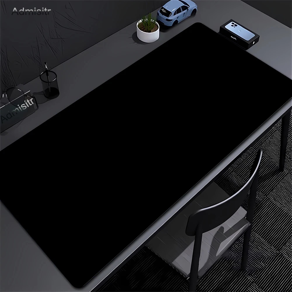 Large Black Pure MousepadGaming Waterproof Mouse pad Solid C