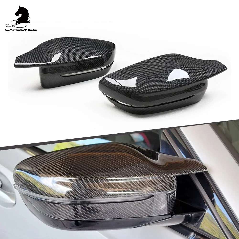 M Look Style Replacement Carbon Fiber Rearview Mirror Cover For Bmw G20 G22 G30  G11 G14 2017+ LHD Only