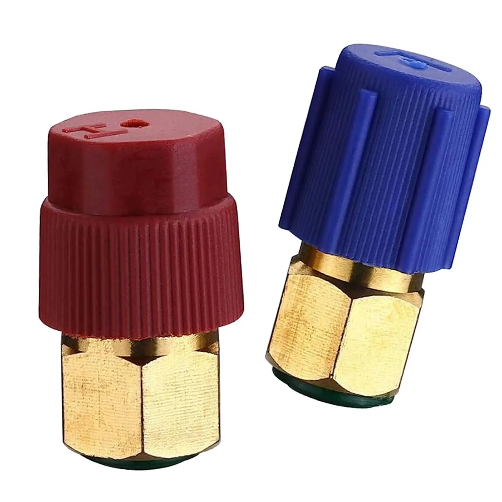 Durable Copper R12 to R134A Retrofit Conversion Adapter Fitting Kit High Heat Resistant Port Car Air Conditioner Replacement