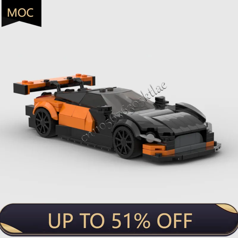 843PCS MOC Velocità Competizione Serie GT3 Evo Auto Sportive Building Blocks Modello FAI DA TE Tecnologia Creativa Giocattolo di Mattoni Regalo Del Festival Del Capretto