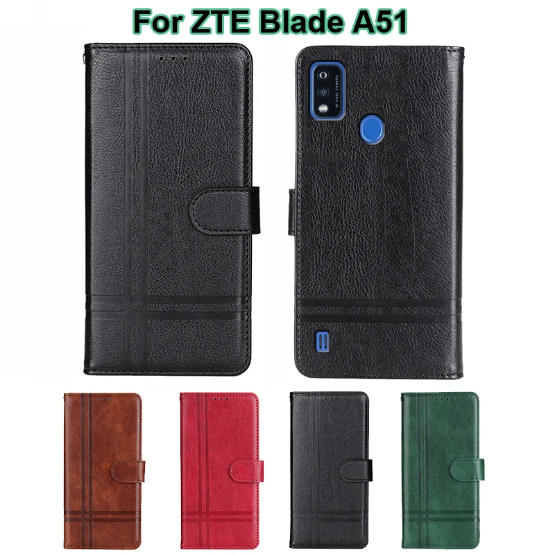 

Magnetic Wallet Case For ZTE Blade A51 чехол Funda PU Leather Phone Cover For Carcasas ZTE Blade A51 BladeA51 6.52" Mujer Hoesje