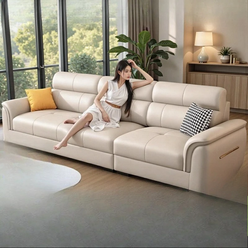 

Designer White Living Room Sofas Classic Leather Soft Lounge Lazy Sofa Cheap Luxury Modern Couch Wohnzimmer Furniture For Home