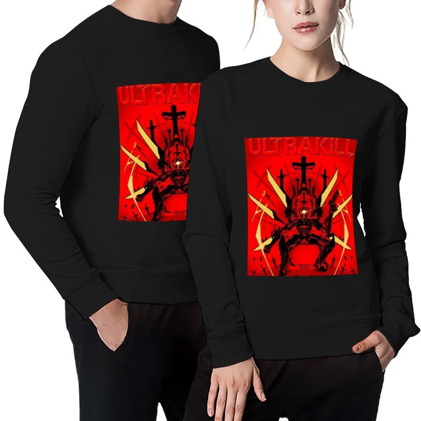 

ultrakill poster Pullover mens clothes male clothes men's sweat-shirt men's autumn clothes hooded sweatshirt