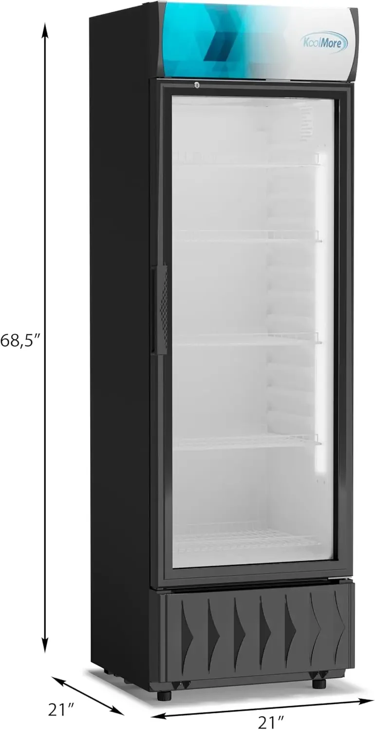 MDR-9CP Display-Refrigerator, 9 cu.ft. Single Swing Door, Black