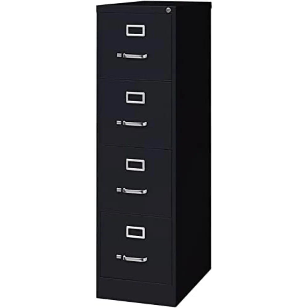 

Pemberly Row 4 Drawers 52" Vertical Black Metal Filing Cabinet Lockable Pre-assembled Stationary Legal/Letter Size for Home,