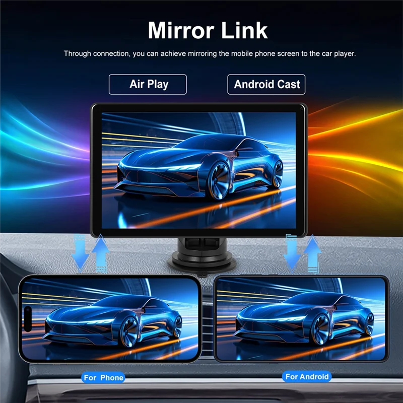 شاشة Carplay اللاسلكية العملية 8 بوصة راديو سيارة محمول مع ستيريو سيارة أندرويد مع كاميرا احتياطية