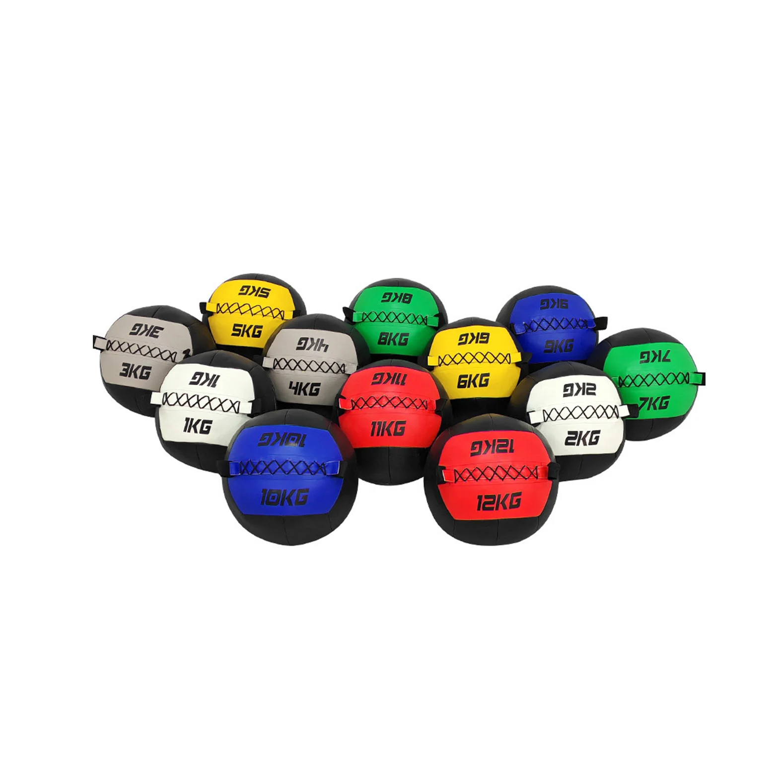 

Customized wholesale high quality color gym solid fitness medicine ball weight training ball