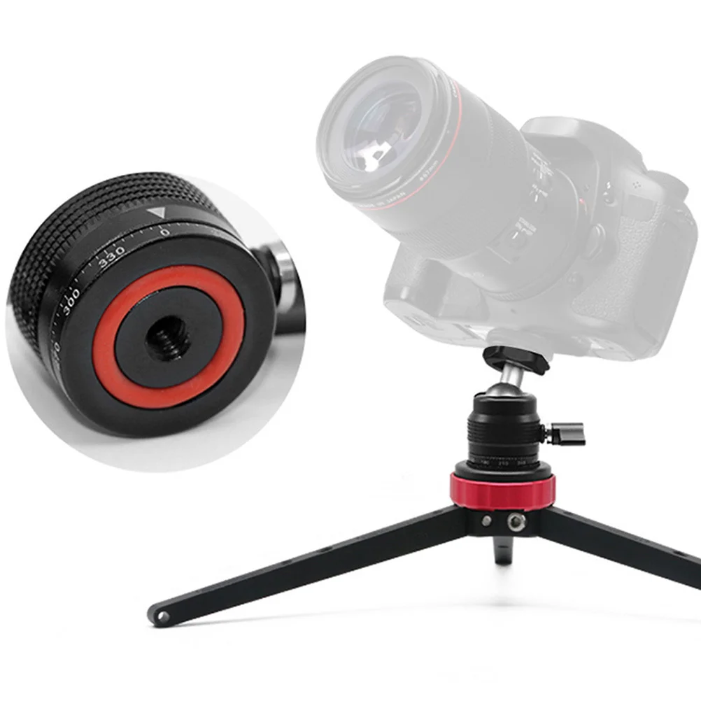 1 وحدة رأس كروي عالمي لحامل ثلاثي القوائم للأحذية الباردة وحامل دوار مدمج لاستخدام الضوء على هاتف الكاميرا #2