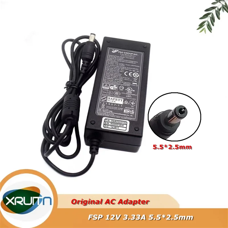 

Original FSP FSP040-DGAA1 Switching Power Supply AC DC Adapter 12V 3.33A 40W OEM Charger 5.5*2.5mm