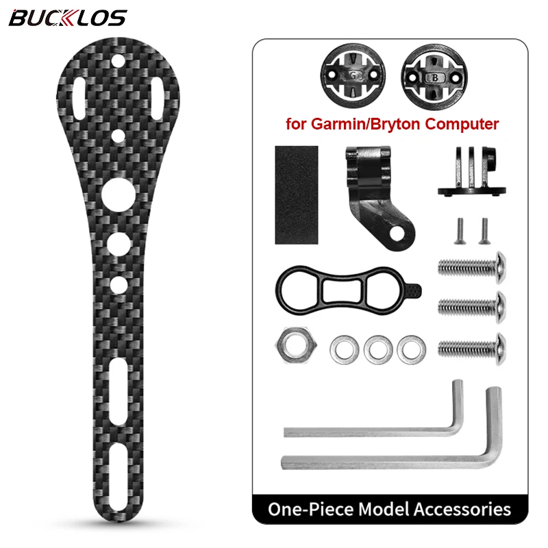 Soporte para ordenador de bicicleta BUCKLOS, soporte ultraligero de fibra de carbono para velocímetro de bicicleta Gramin, soporte GPS para Ciclismo de Carretera para Bryton