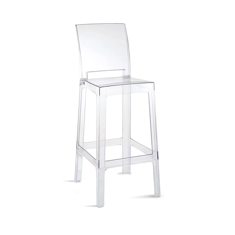 For Make Up Chair Plastic Home Bar Height Transparent Banks Kitchen Stools Luxury Gamer Backrest Step Stool Designer High