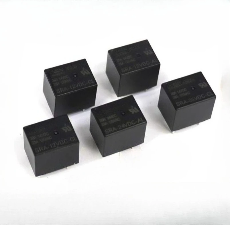 5pcs 4-pin/5-pin|sra- 05v 12v 24vdc-al-cl t74 10a relay