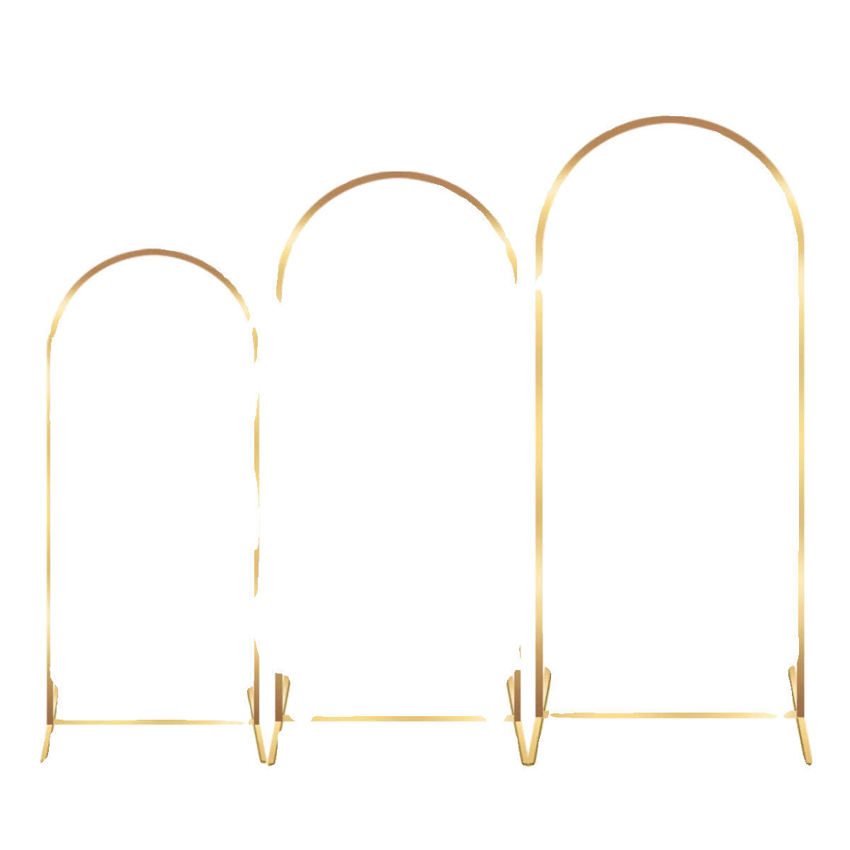 Wedding props wrought iron gold-plated semicircular arch wedding stage arrangement decorative flower stand ornament welcome road