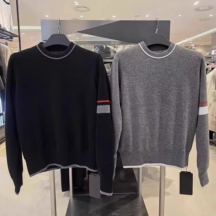 

Women's Golf Crew Neck Pullover Stylish Long-Sleeve Knit Sweater Sporty Stretch Warm Knit Sweater