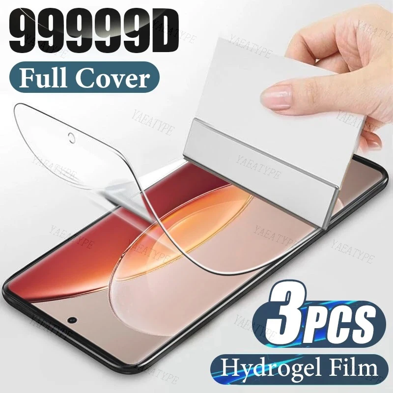 

3Pcs Hydrogel Film For Vivo X90 Pro Plus V21 V25e Y35 Y33S Screen Protector For ViVo Y35 Y33S