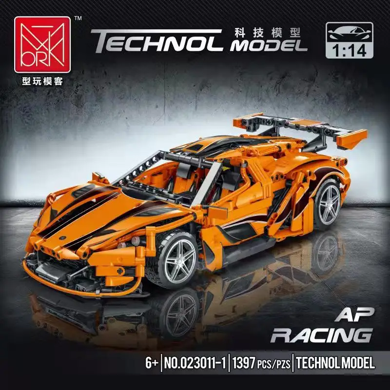 MORK 1397pcs Original Technical Building Blocks Sports Racing Car MOC Supercar Models Kit Bricks Toys for Kids Boys Gifts 023011