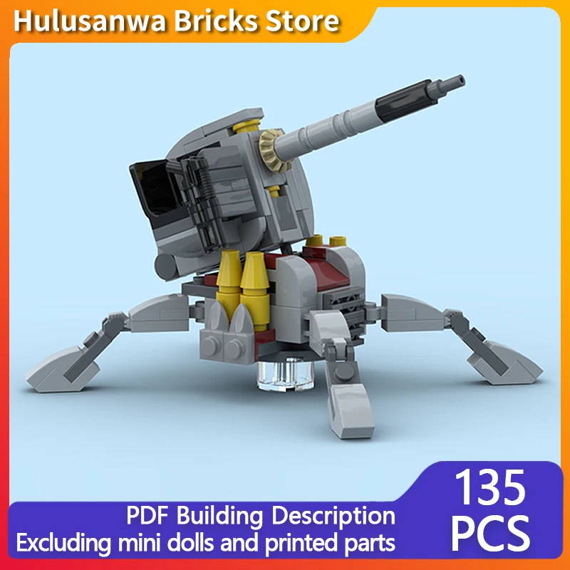 

Anti-Vehicle Artillery Model MOC Building Bricks War Equipment Modular Technology Gifts Holiday Assemble Children Toys Suit